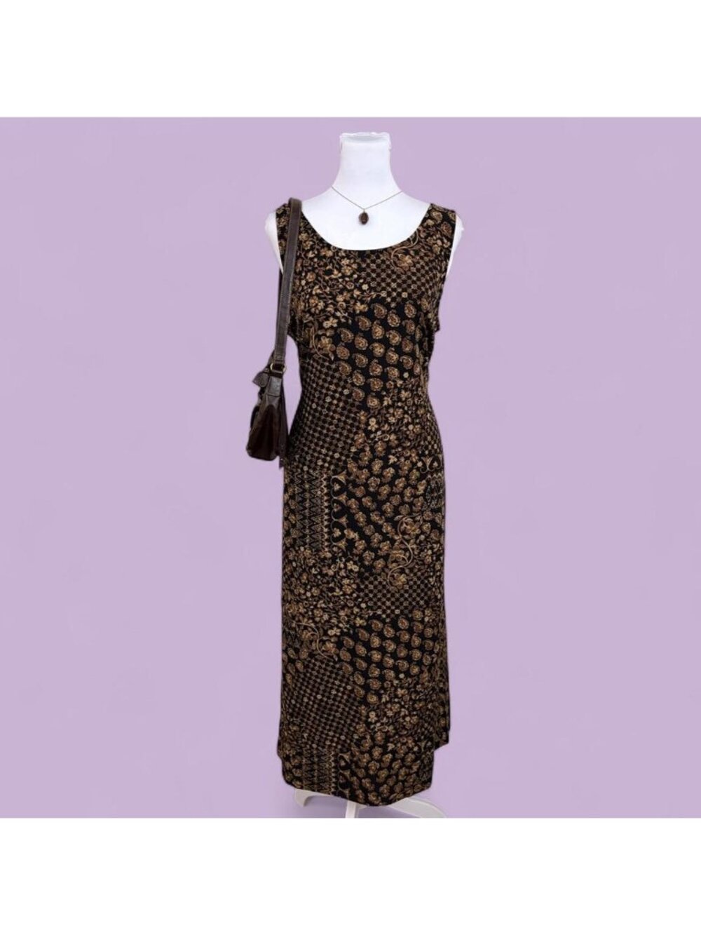 90s patchwork floral paisley whimsygoth dress